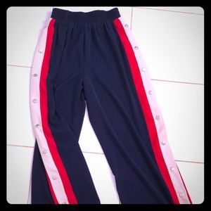 Boo-hoo Athleisure pants with snaps down side